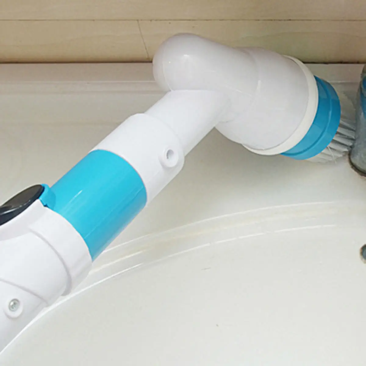 1 set Electric Cordless Toilet Tiles Power Floor Cleaner Brush Mop Scrubber ABS New