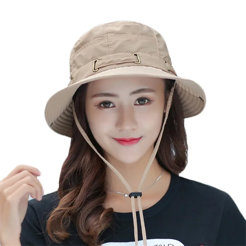 النساء الرجال الصيف الشمس القبعات الرجال صياد قبعة للجنسين واقية من الشمس شاطئ قبعات دلو القبعات واسعة كبيرة حافة المضادة للأشعة فوق البنفس...