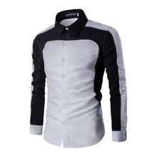 2017 spring men’s shirt, fashion men’s business shirt, men’s long sleeve Fight color casual shirt Slim
