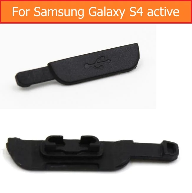 Org Porta Usb Di Ricarica Spina Della Polvere Per Samsung Galaxy S4 Attivo I9295 I537 Usb Della Copertura Del Caricatore Della Porta Della Copertura D