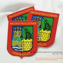 Пользовательские Вышивка Нашивки для повторного constructio medievales гладить на Флаг патч вышитые настройки для Костюмы бренд ручной работы