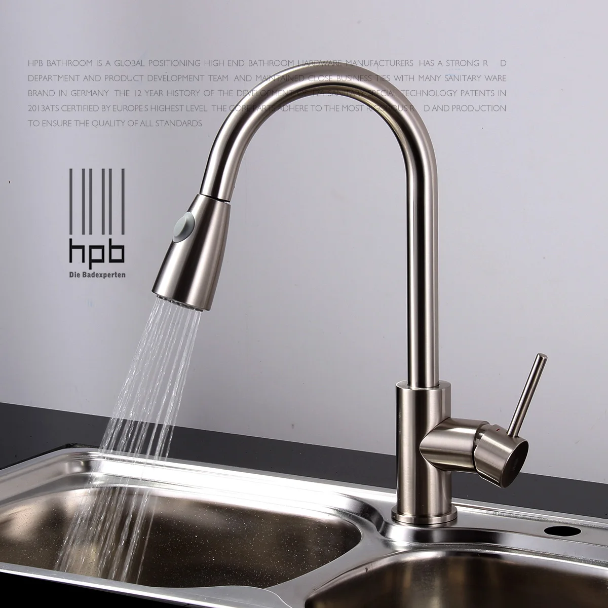 Us 168 12 5 Off Brass Sink Mixer Hot And Cold Water Tap Pull Type Retractable Kitchen Faucet In Kitchen Faucets From Home Improvement On