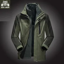 Новая брендовая одежда для мужчин зимние походные куртки зимние платья 2 в 1 съемный вкладыш теплые пальто 175