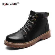 Kyle Keith New Men’s Winter Pu Leather Ankle Boots Men Autumn Waterproof Snow Boots Leisure Martin Autumn Boots Shoes Mens