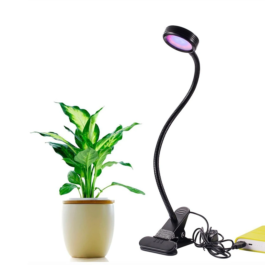 LED Grow Light Plant Growing Lamp Lights with Clip for Indoor Plants Hydroponics 