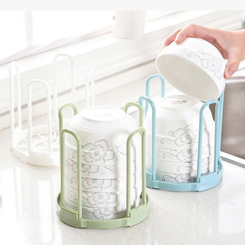 

Durable Plastic Dish Plate Drain Rack Holder Bowl Display Stand Dry Shelf Storage Kitchen Accessories Dish Drain Water Rack