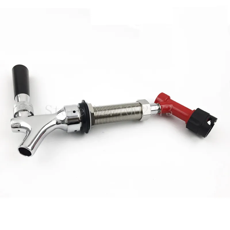 

Length 92.5mm Shank Beer Tap Kegerator Faucet With Pin Lock Liquid Diconnect Quick Connector for Homebrew Draft Beer Equipment