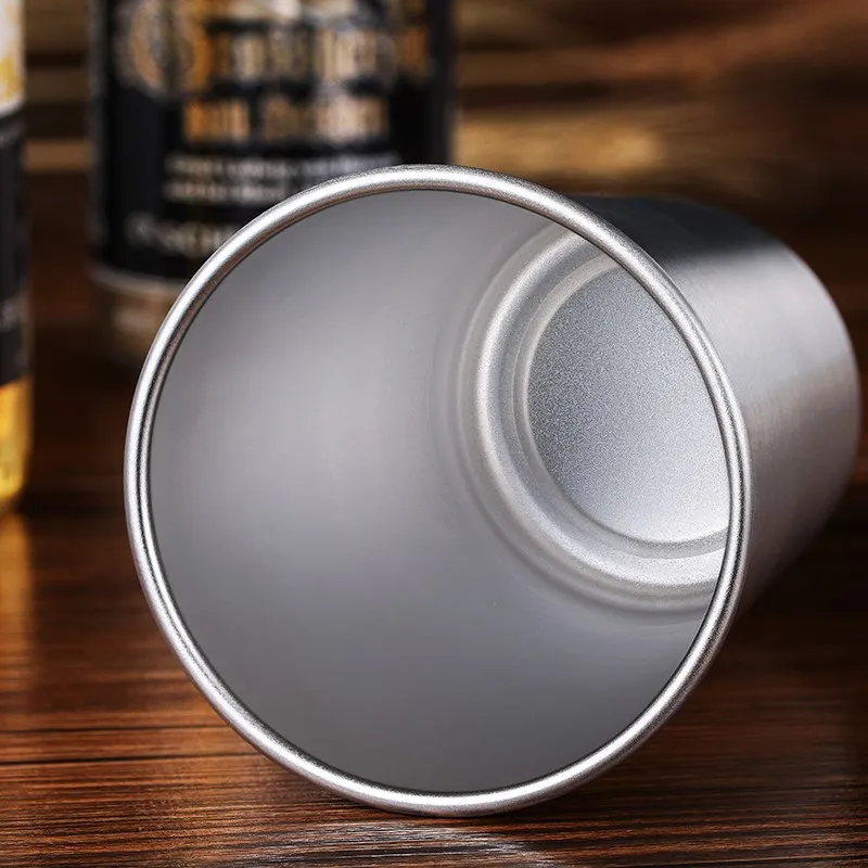 350ml500ml Stainless Steel Mug Ice Beer Tumbler Tea Coffee Mug Durable Kids Water Juice Milk Cup Portable Travel Drinking Mug (2)