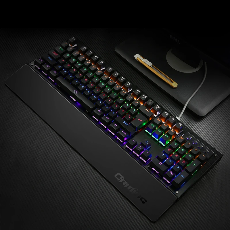 104 Keys Wired K29 Usb Mixed LED Backlit Ergonomic illuminated Mechanical Gaming Keyboard Gamer Mul
