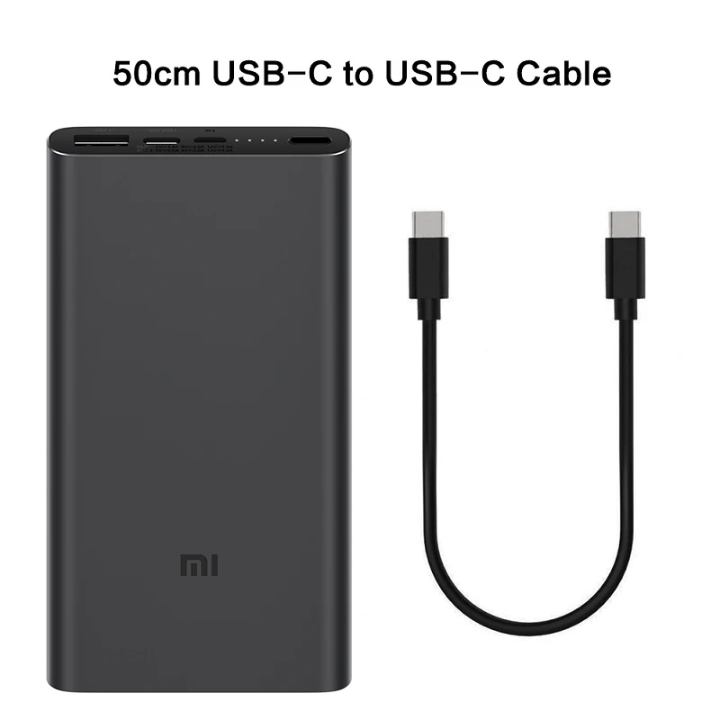 Xiaomi power Bank3 10000mAh Мобильный Резервный банк питания 10000 Bateria Внешнее зарядное устройство для iphone samsung xiaomi - Цвет: 38.99