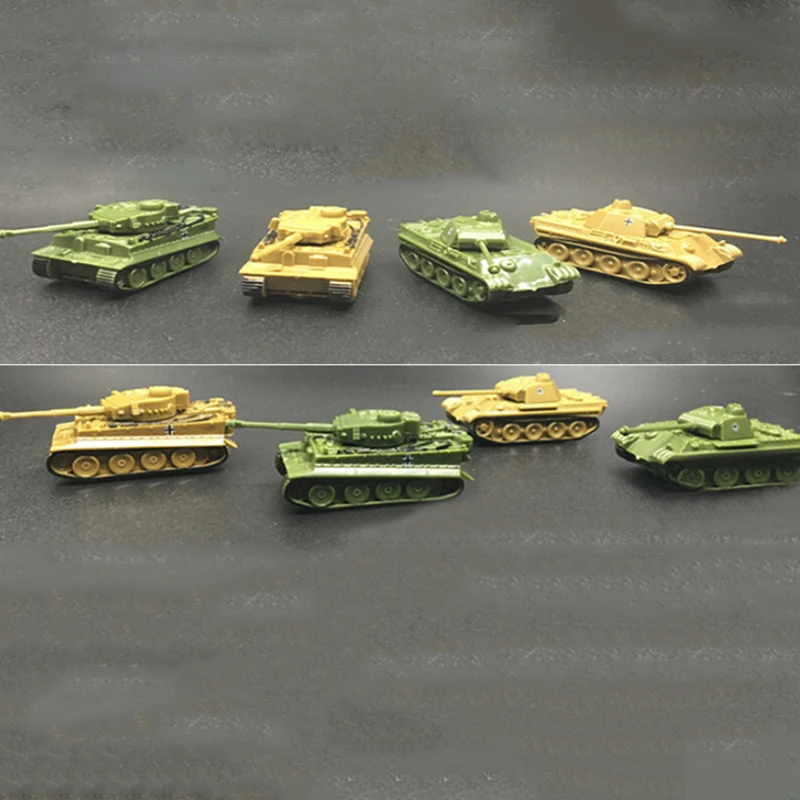 4 шт. модели танков сборка модели 1:144 немецкий классический тяжелый танк военная модель игрушки