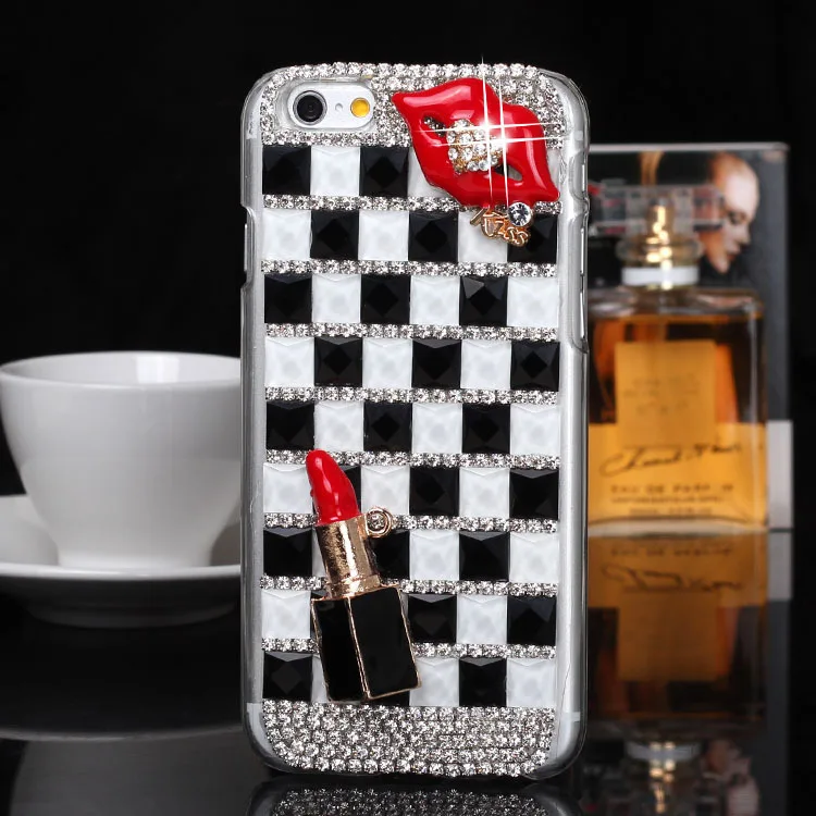 Лидер продаж пикантная красная помада губная Bling чехол для Samsung Galaxy S8 S9 S10 плюс S10e S6