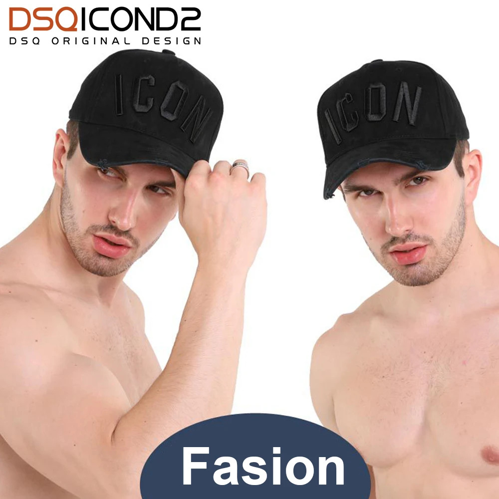 DSQICOND2 عارضة العلامة التجارية قبعة البايسبول سناب باك للنساء الرجال 2018 أيقونة الصلبة إلكتروني Snapback قبعات DSQ الصيف العظام Gorras Casquette