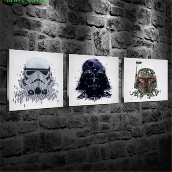 

Darth Vader Star Wars 3 Pieces Canvas Painting Print Living Room Home Decor Modern Wall Art Oil Painting Poster