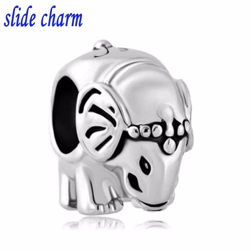 slide charm Free shipping Thailand cute little elephant fit Pandora bracelets and slide charm Free shipping Thailand cute little elephant fit Pandora bracelets and