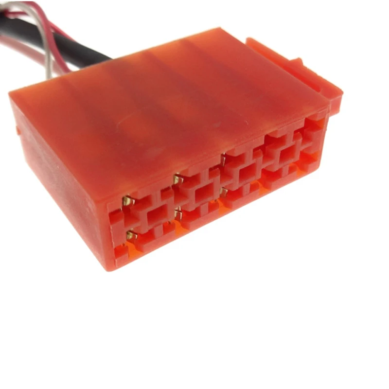 Переходник с 10 контактным разъемом радио 4 RCA Aux для VW Audi Skoda Blapunkt|aux adaptor|radio aux cableaux