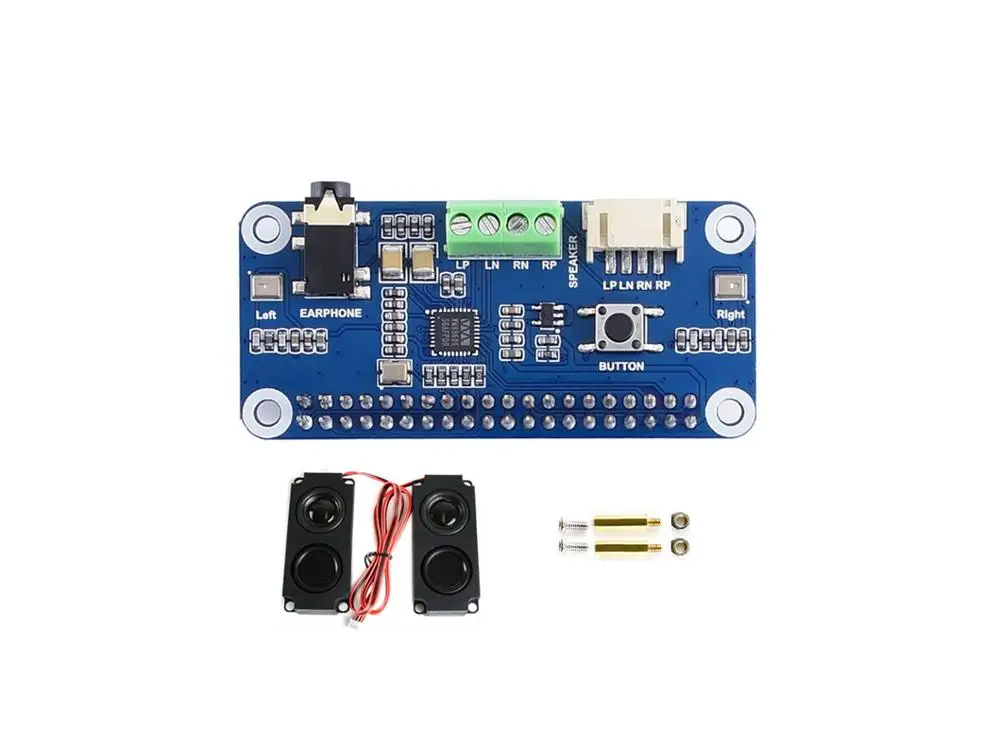 Waveshare WM8960 hi fi звук шляпа &quotкарта&quot для Raspberry Pi Zero/Zero W/Zero/2B/3B/3B + стерео кодек