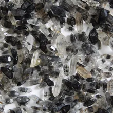 101 г 50 шт натуральный Тибетский черный фантомный кристалл кварца точечный образец