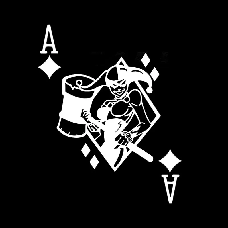YJZT 13 1*16 3 см Queen Sexy Joker Poker Decor виниловый стикер для моделирования автомобиля