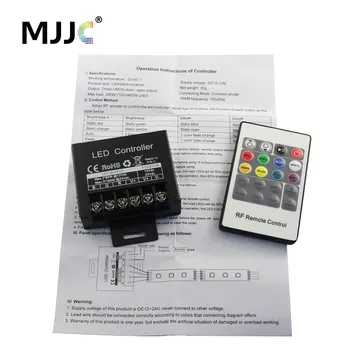 

LED RGB Controller 12V 240W 24V 480W 3Channels 20 Keys PWM RF Wireless Remote Controller for RGB 5050 LED Strip Light