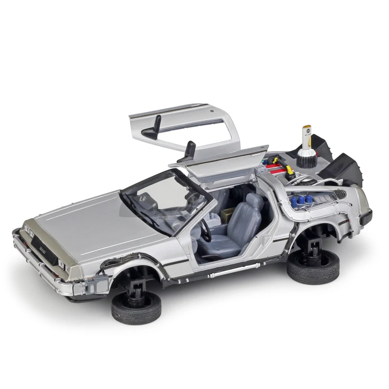 1:24 Welly DMC-12 delorean Назад в будущее литая модель автомобиля - Цвет: Fly Mode