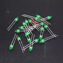 2 мм светодиодный DIP Tower светодиодный диодный светильник 2 мм зеленый 100 шт