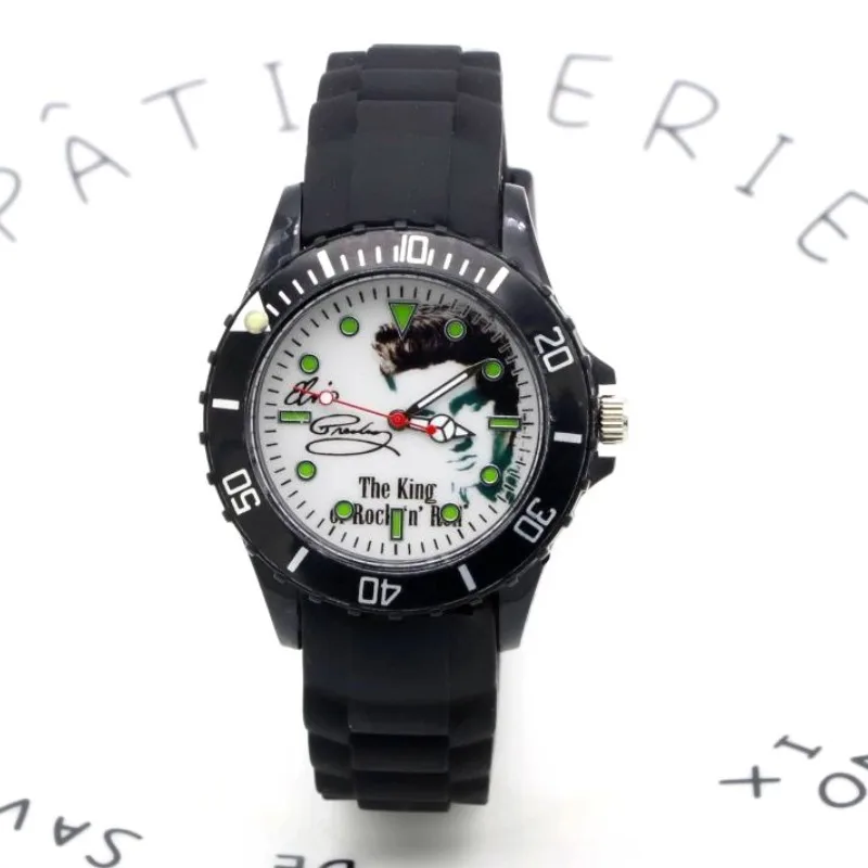 

2018 Elvis Presley Watches Women children silicone Fashion Quartz Watch birthday present Luminous pointer Clock Montre