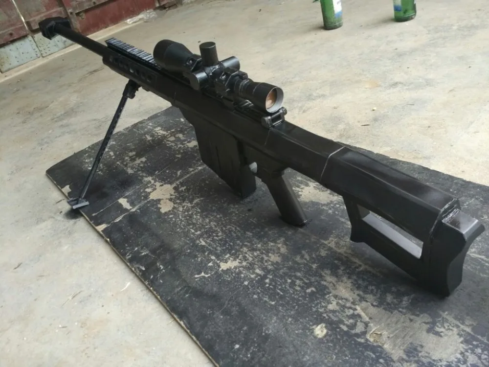 Дешево Бесплатная доставка, 11 масштаб M82A1 12,7 мм, снайперская винтовка, 3D бумажная модель, косплей, комплекты для детей, взрослых, оружие, Бумажные мо...