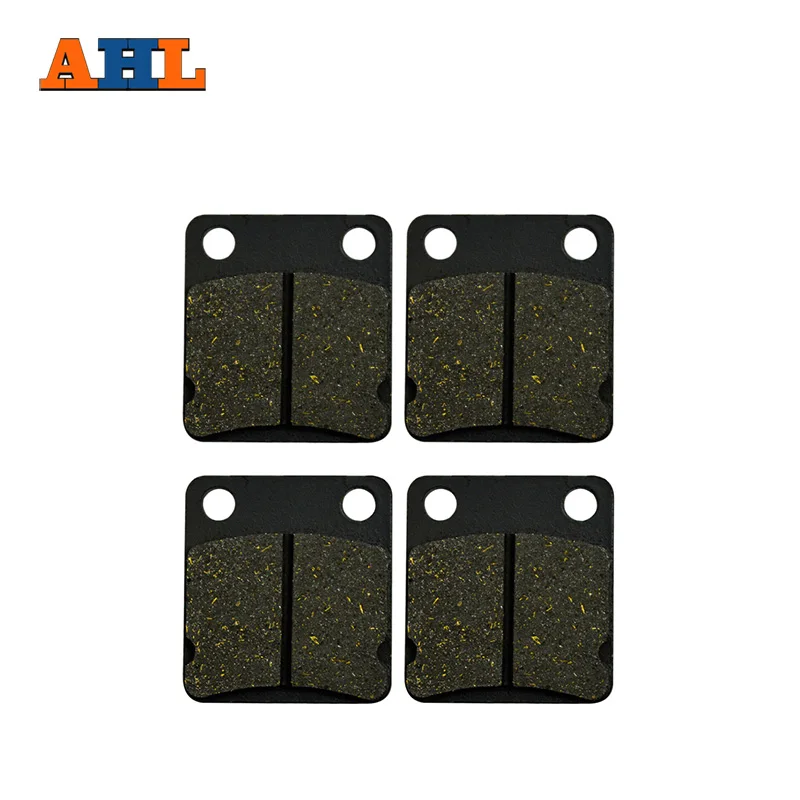 

AHL 2 Pairs Motorcycle Brake Pads for KAWASAKI KVF 300 KVF300 B1 B2 B3 B4 (2x4) Prairie 1999-2002 Black Brake Disc Pad