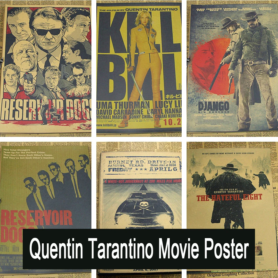 Inglourious Basterds / Django Unchained / Reservoir Dogs / Kill Bill Quentin Tarantino Poster Videos