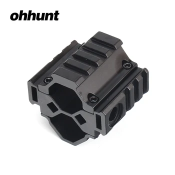 

Tactical ohhunt Universal Tri-rail Shot~gun Barrel Mount 3 Slots For 12 Gauge Mossberg 500 Remington 870 with QD Sling Swivel