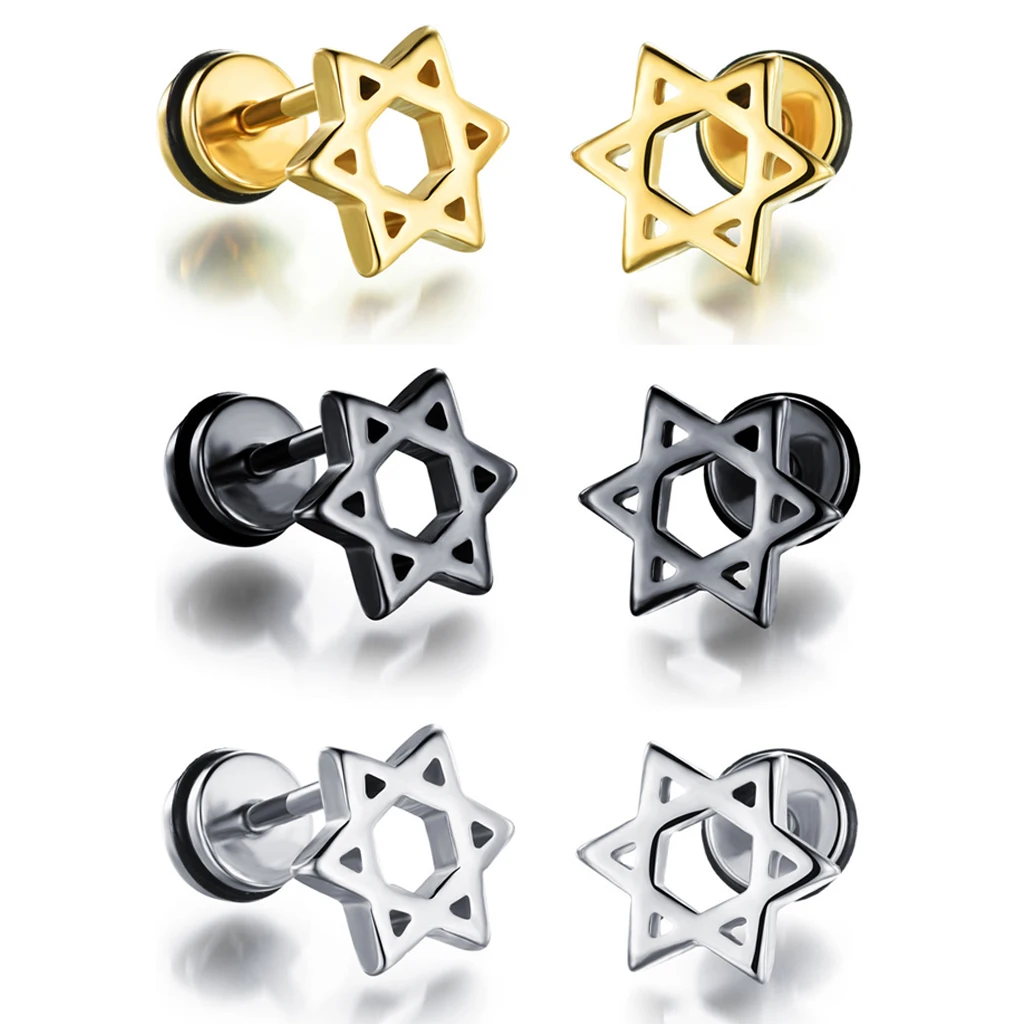 Серьги гвоздики из нержавеющей стали 3 пары|fashion stud earrings|stud earringsear earrings |