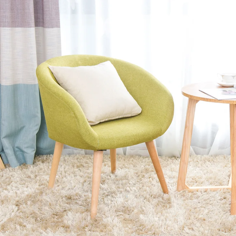 Скандинавский ленивый диван, одиночный маленький семейный маленький простой мини-диван, повседневная мебель для дома, спальни, кабинета, обеденного стула