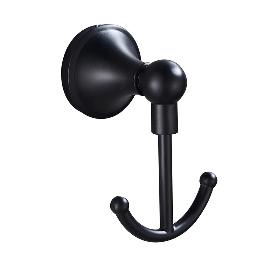 Black coat hook bathroom towel hook Retro creative living room door
