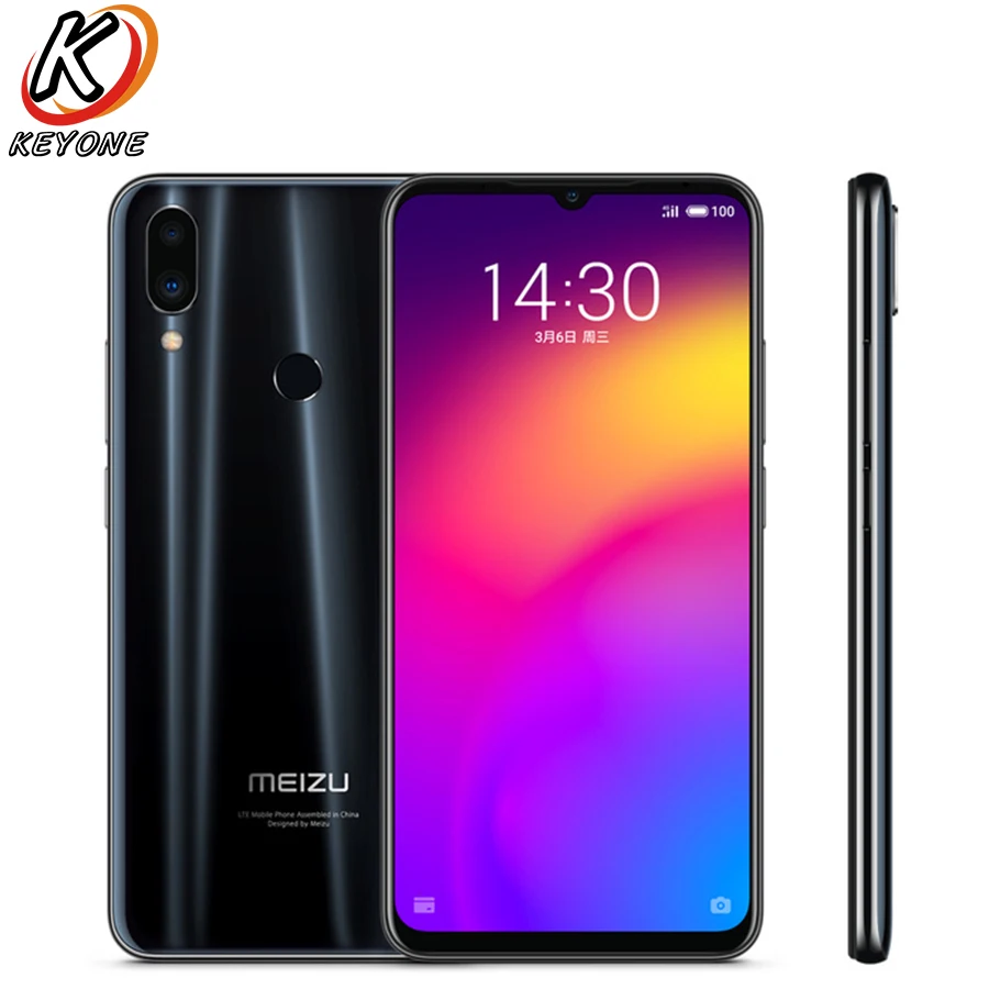 Meizu Note 9, 4G LTE мобильный телефон, 6,2 дюймов, 4 ГБ, 64 Гб ПЗУ, Snapdragon 128, Android 675, полноэкранный телефон, 9,0 МП, 4000 мАч, телефон