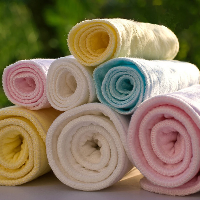 

6-Layers cotton cloth diapers Babu nappy changing Reusable Cloth baby nappy insert Pack of 30Pieces