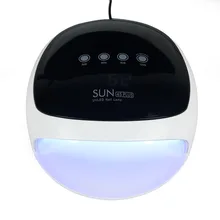 SUN4 Plus Сушилка для ногтей 52 Вт Светодиодная УФ-лампа для ногтей двойной светильник 24 светодиодный s для отверждения гель-лака маникюрные инструменты 30s 60s 90s автоматический датчик