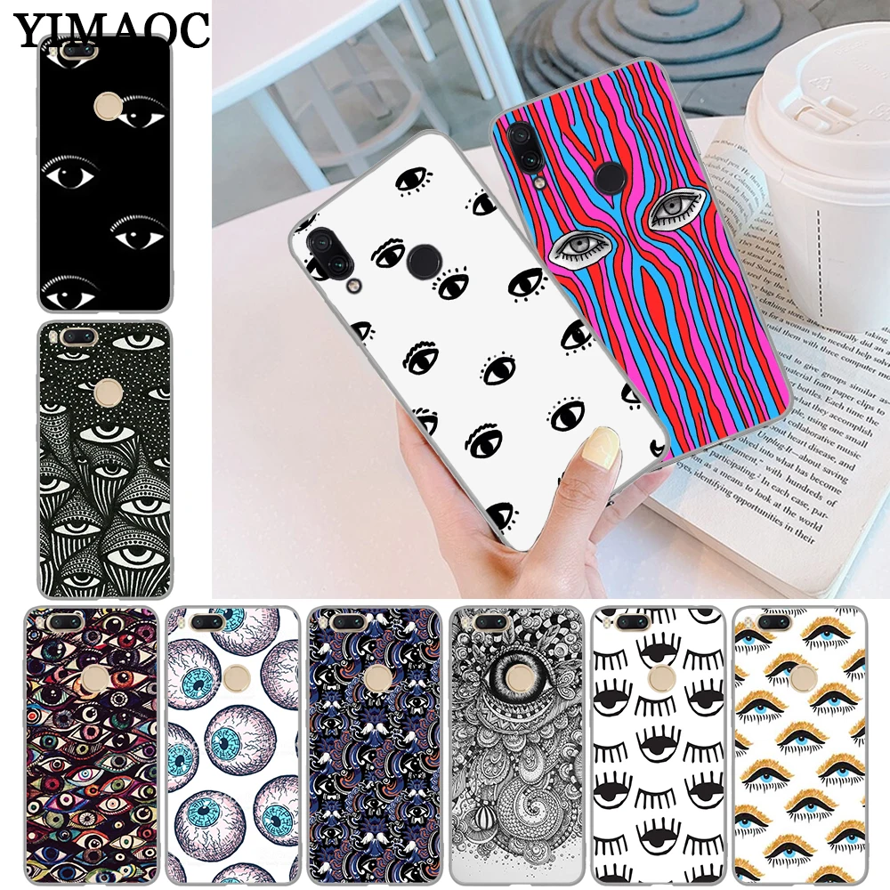 

YIMAOC Big eyes art High Quality Soft Silicone Case for Xiaomi Redmi Note 4 4A 4X 5 Plus 5A Prime 6 Pro 6A S2 7