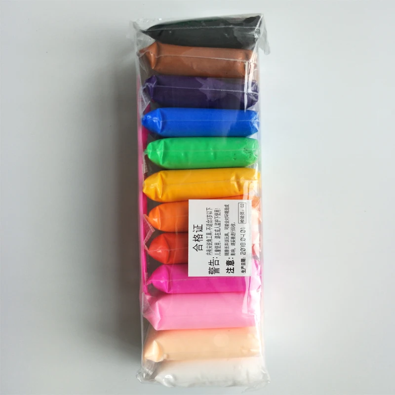 Modeling Clay 12/24 Colors 10G/Bag Soft Fimo Polymer Clay DIY Educational Toys For Children Fluffy Slime Air Drying Light Clay