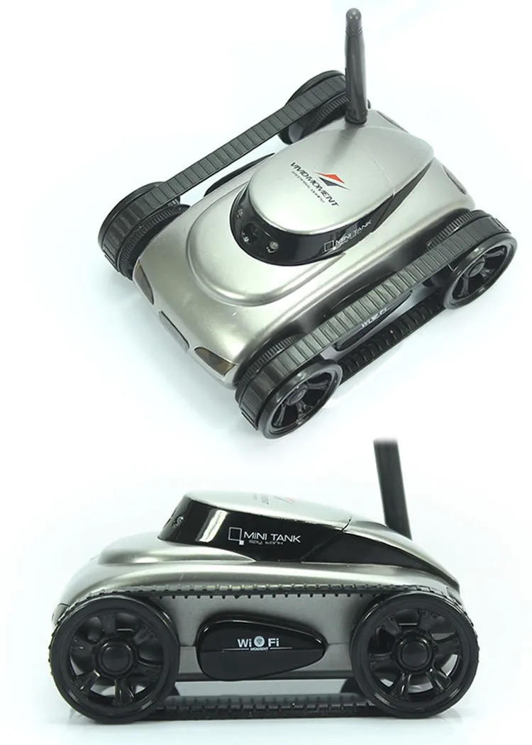 Забавный WiFi rc Танк автомобиль игрушка с 0.3MP HD камера в реальном времени Трансмиссия игрушки дистанционное управление по мобильному телефону мальчик детские игрушки