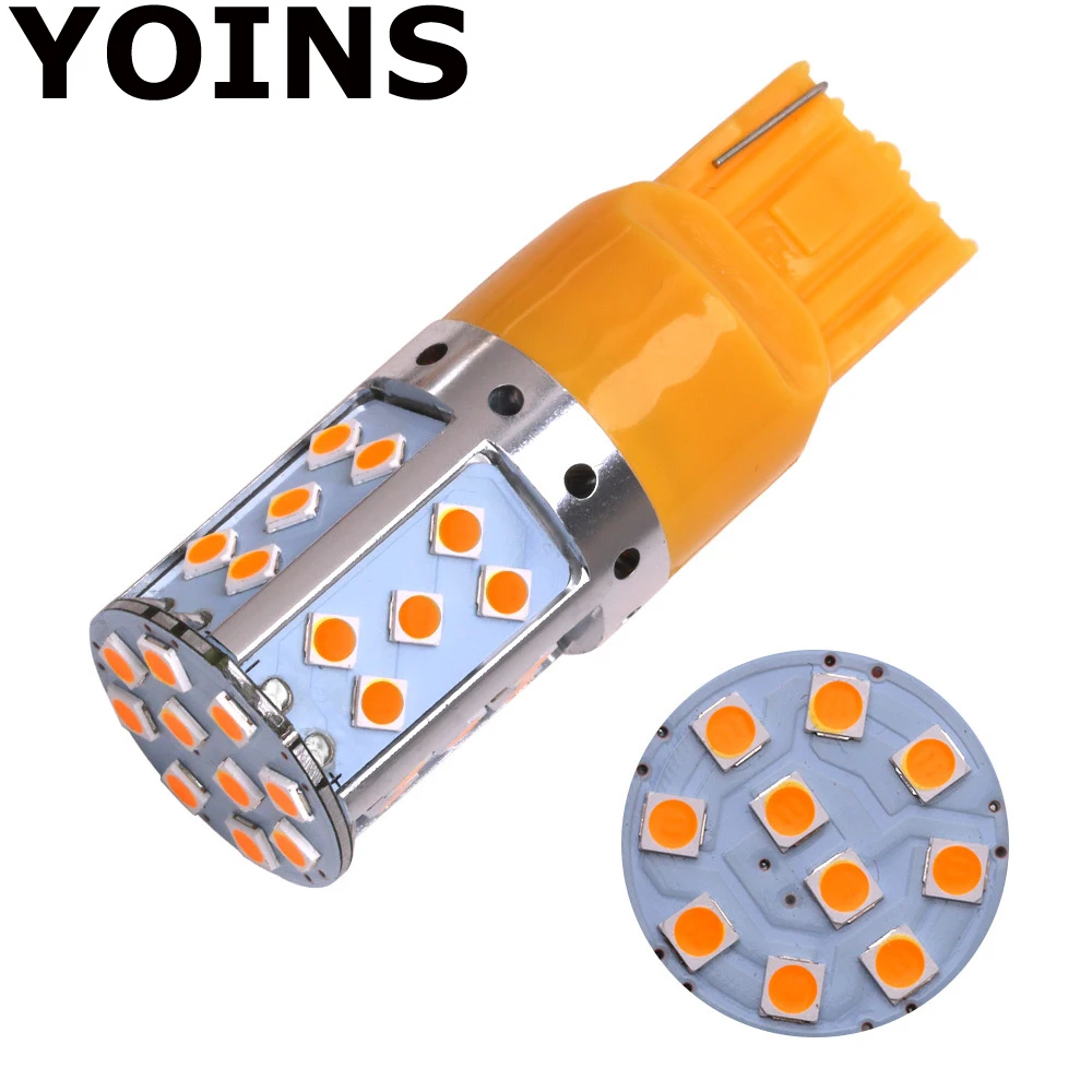 1x1156 T20 7440 W21W 3030 35 SMD без ошибки LED Canbus указатель поворота 12-24 В постоянного тока