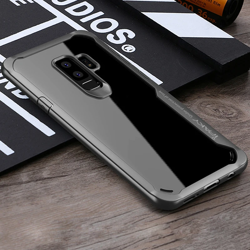 Прозрачный Чехол IPAKY для samsung Galaxy S9 Plus, мягкий чехол из ТПУ+ поликарбоната, защитный противоударный чехол для samsung Galaxy S9