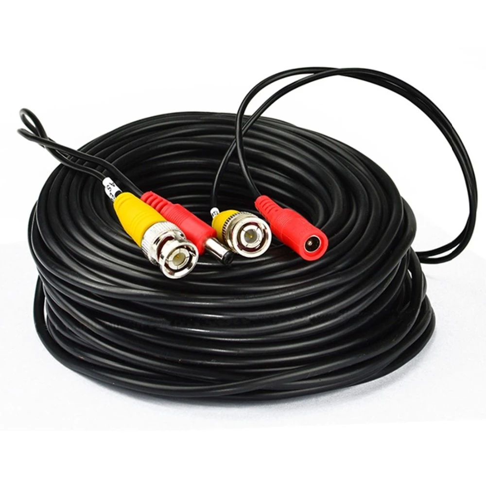 10M/20M/30M High Quality BNC Video Cable Security CCTV Camera DC Power Copper Core AHD CVI Surveillance DVR System
