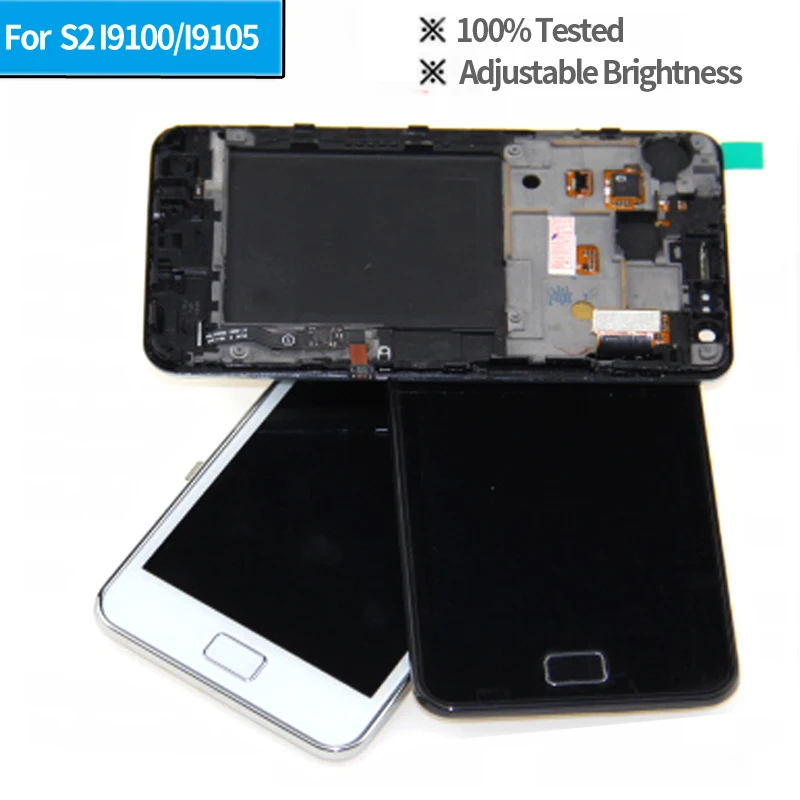 ЖК дисплей для samsung Galaxy S2 I9100 i9100 кодирующий преобразователь сенсорного экрана в