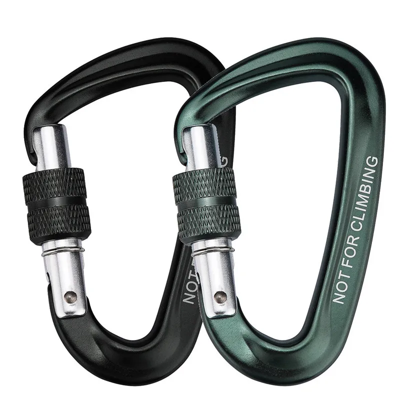 

Climbing Carabiner Outdoor Tools Climbing Backpack Hook 12KN Spring Clip Keychain Carabiner Hammock Hook #2H14