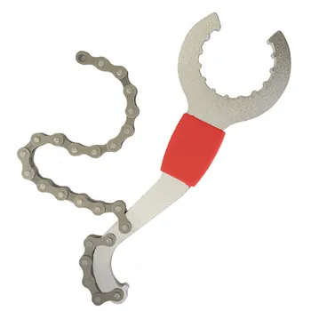 

3 in 1 Bicycle Chain Repair Wrench Bike Flywheel Remover Wrench Spanner Mountain Bike Shaft Wrench Hook Tail Wrench Machine
