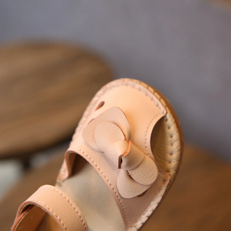 WEIXINBUY/Повседневная обувь для девочек; детская кожаная однотонная обувь для кроватки; малыш милый бант; 2 цвета