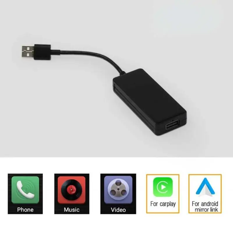 12 В USB Dongle для Apple iOS CarPlay навигационная система для Android плеер черный usb-кабель iPhone и Android смартфон продвижение