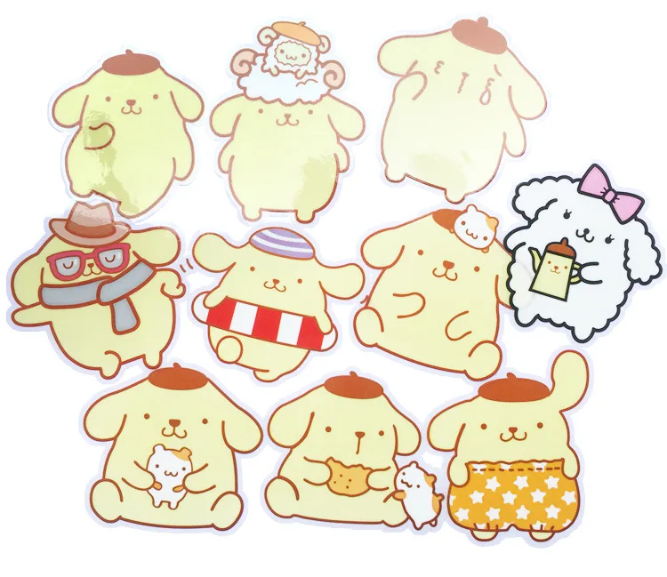 100 листов/лот adesivos водонепроницаемые pompom purin серии аниме наклейки pegatinas наклейка в