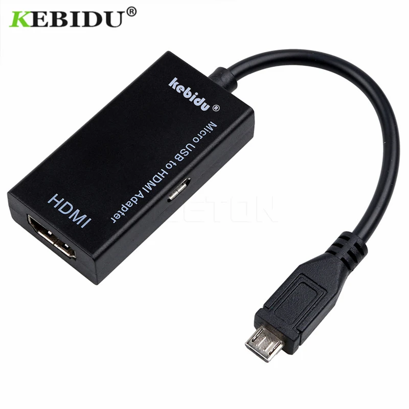 Kebidu Mirco USB к HDMI кабель HDTV адаптер 1080P папа женскому для Samsung SONY LG G2 G3|Кабели USB| |